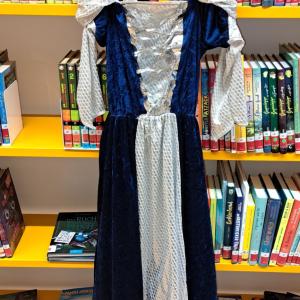 Kostüm-Kinder-Jugendliche-Kleid-blau-silber